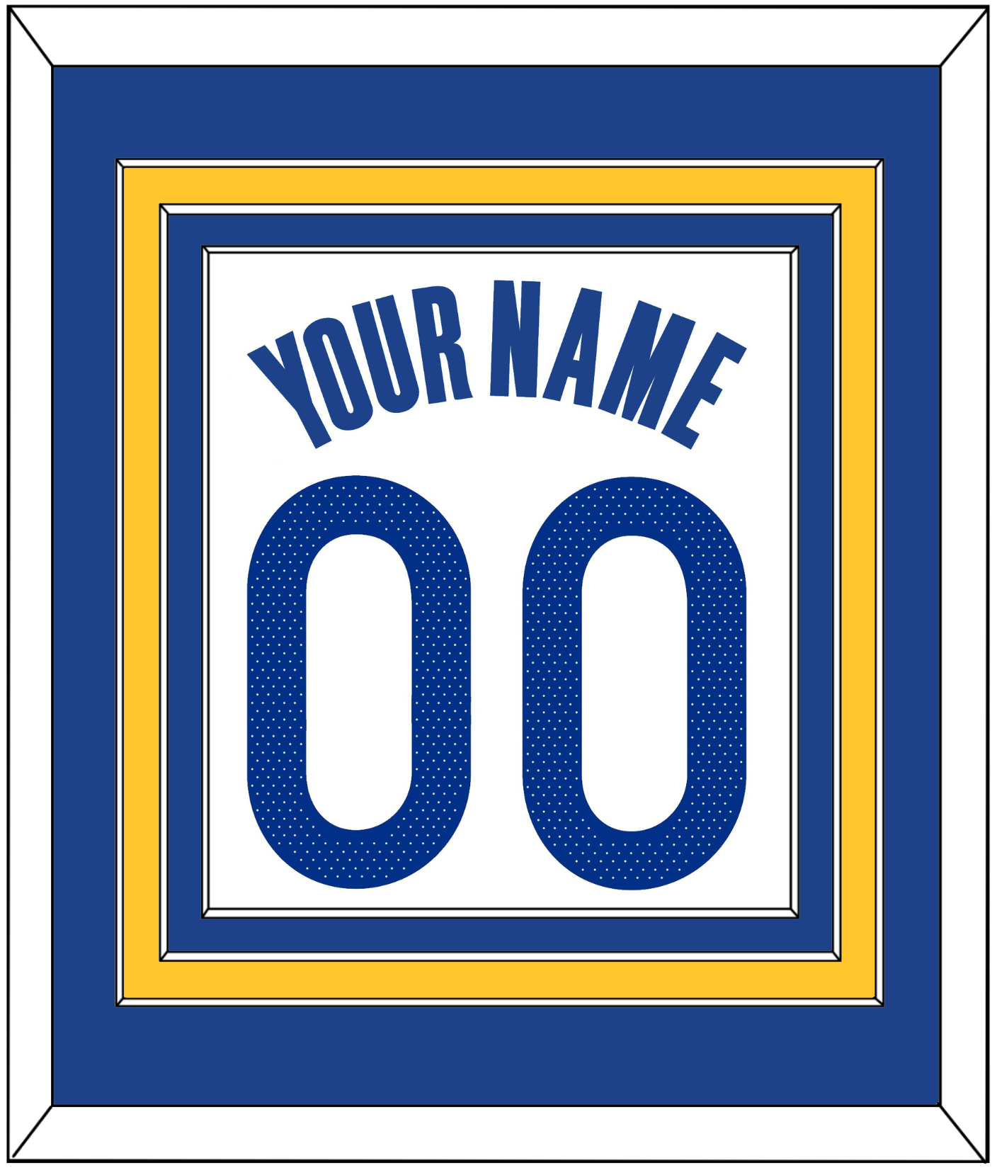 Golden State Name & Full-Size Number - Combined