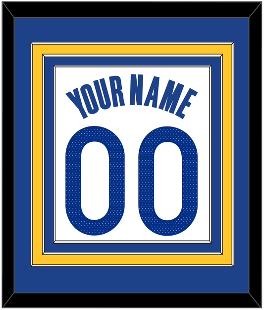 Golden State Name & Number - White Association - Premier Tier 2