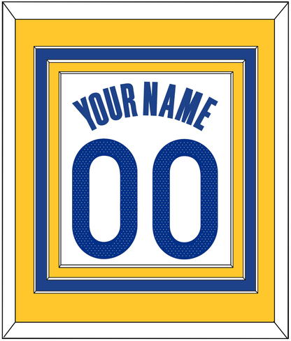 Golden State Name & Number - White Association - Premier Tier 3