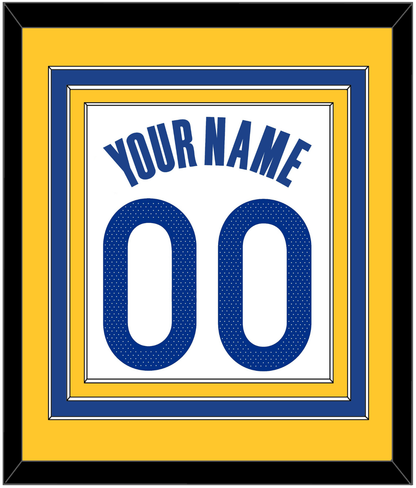 Golden State Name & Number - White Association - Premier Tier 3