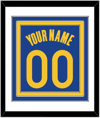 Golden State Name & Number - Blue Icon - Premier Tier 1