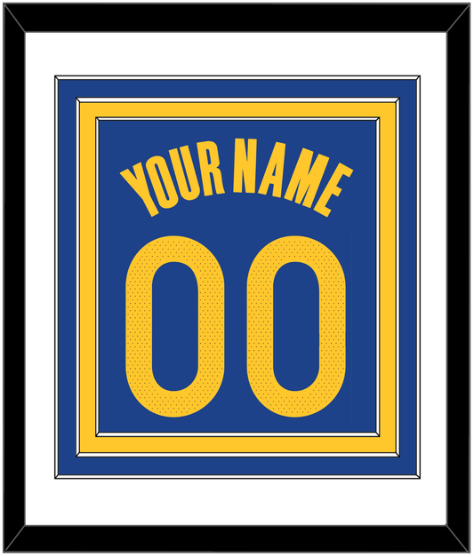 Golden State Name & Number - Blue Icon - Premier Tier 1