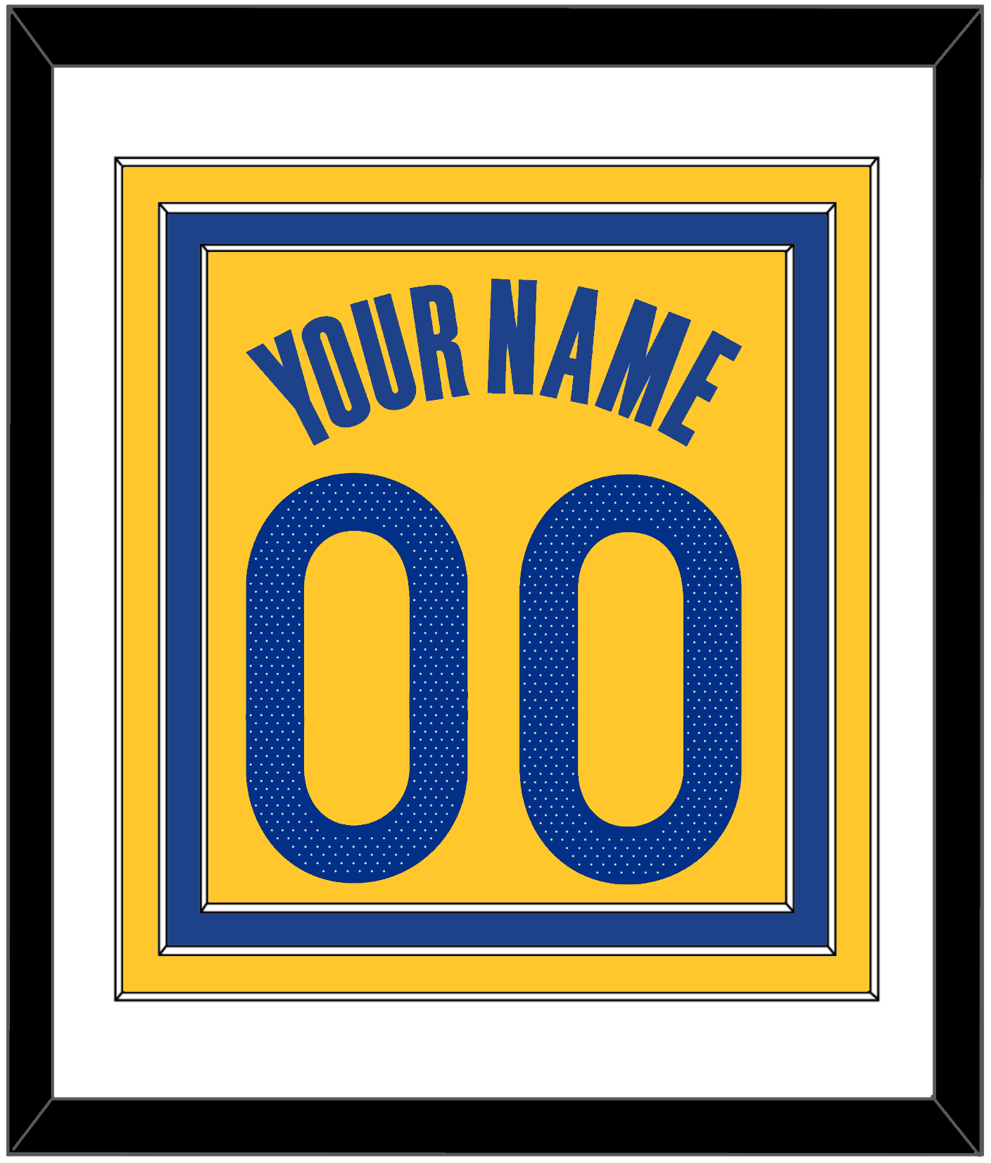 Golden State Name & Number - Yellow Statement (2019-2022) - Premier Tier 1