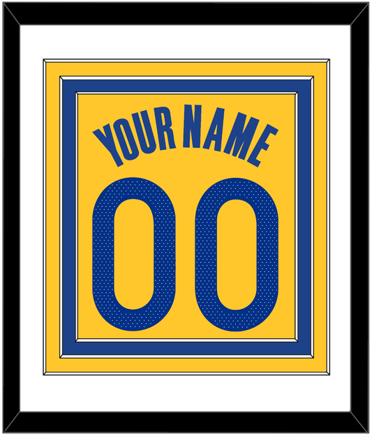 Golden State Name & Number - Yellow Statement (2019-2022) - Premier Tier 1
