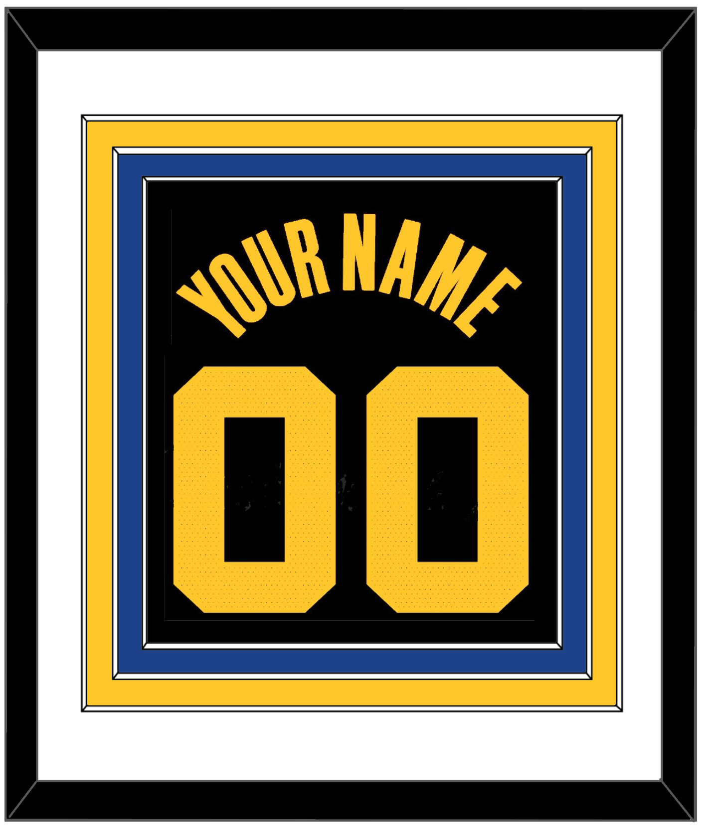 Golden State Name & Number - Black City (2021-2022) - Premier Tier 1