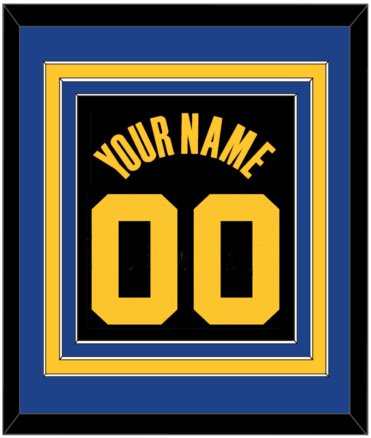 Golden State Name & Number - Black City (2021-2022) - Premier Tier 2
