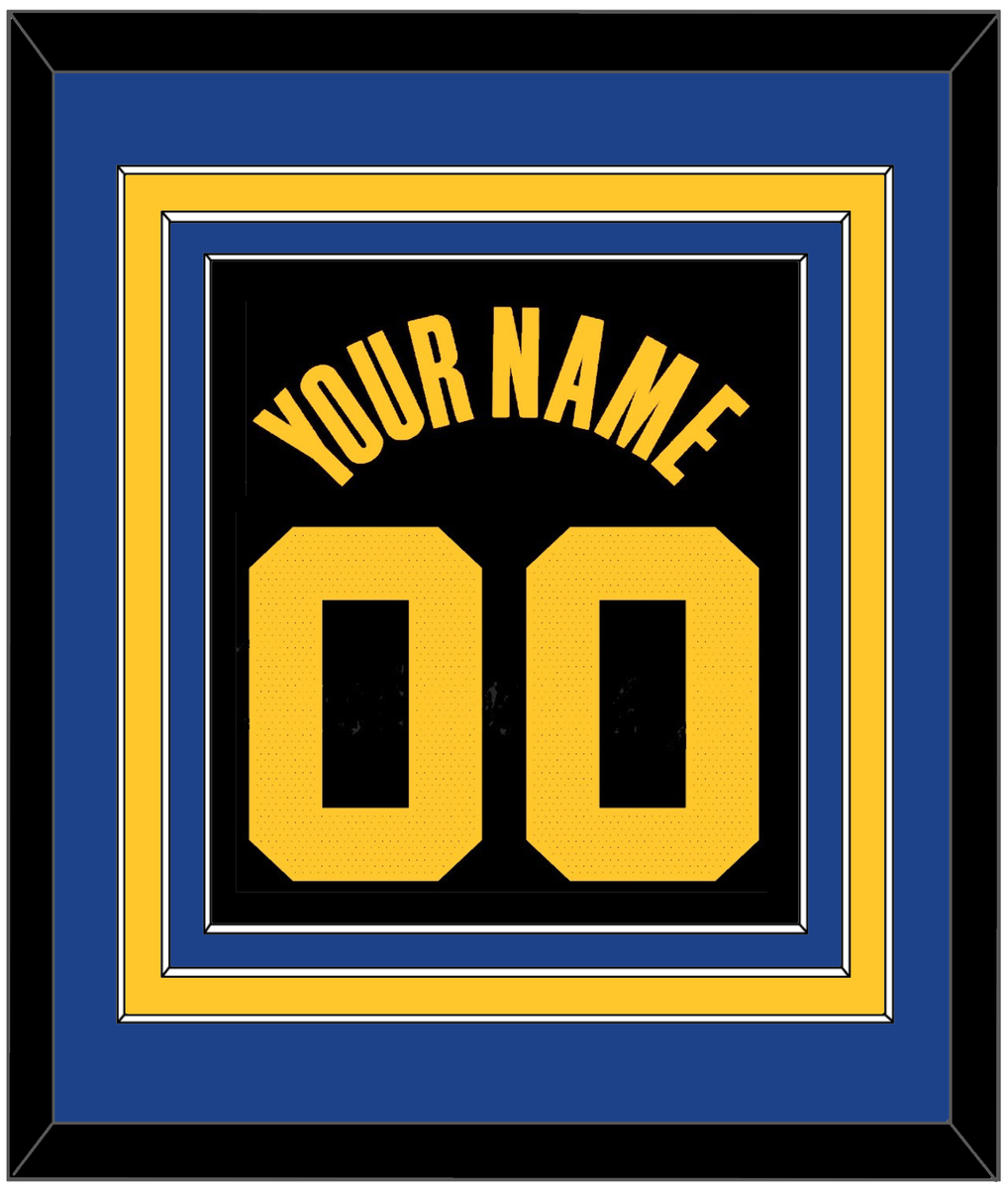 Golden State Name & Number - Black City (2021-2022) - Triple Mat 2 ...