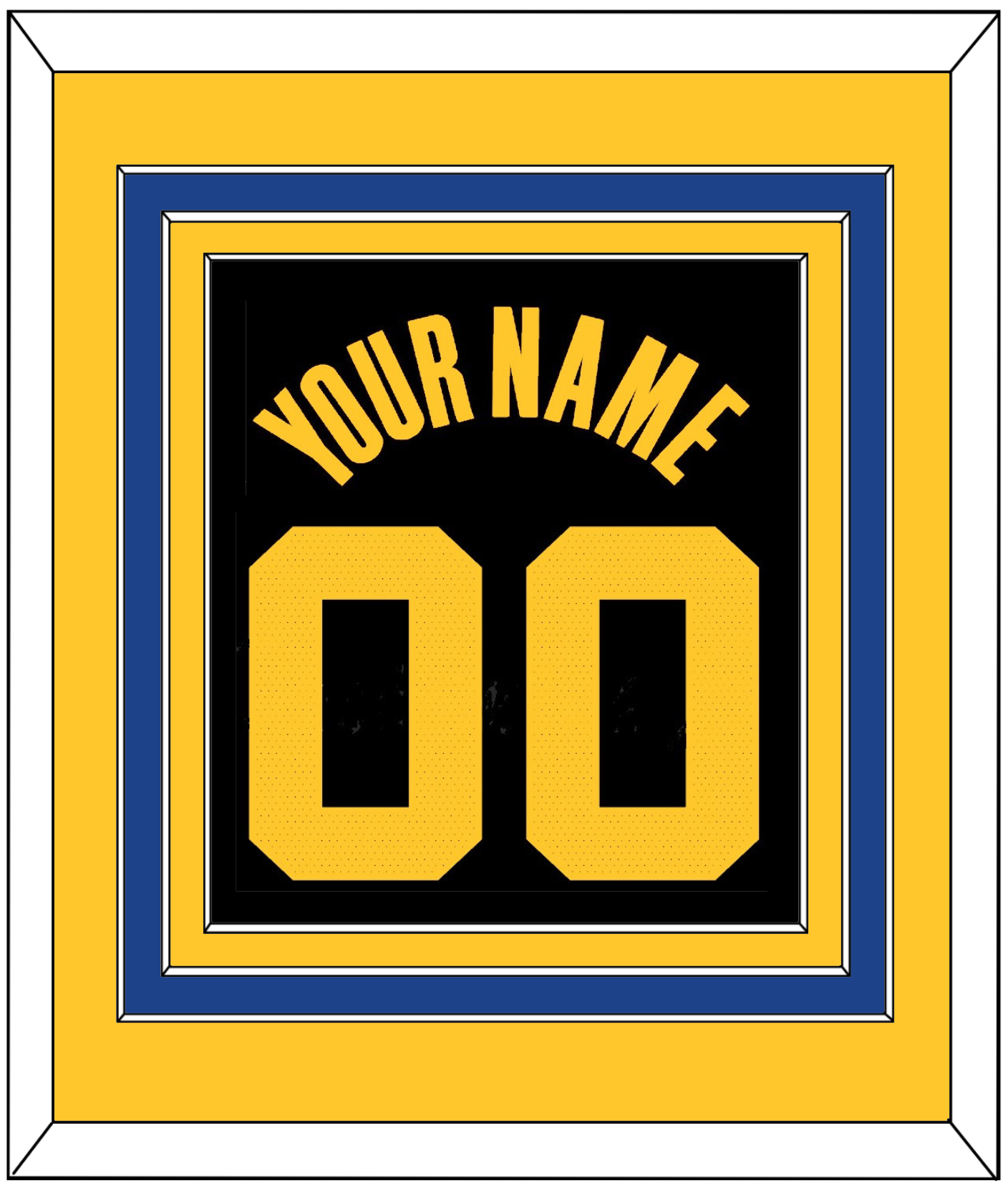 Golden State Name & Number - Black City (2021-2022) - Premier Tier 3