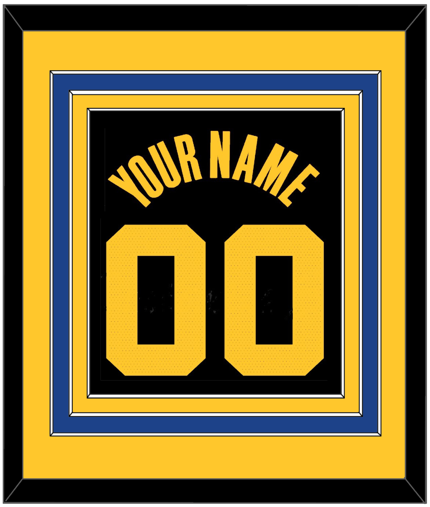 Golden State Name & Number - Black City (2021-2022) - Premier Tier 3
