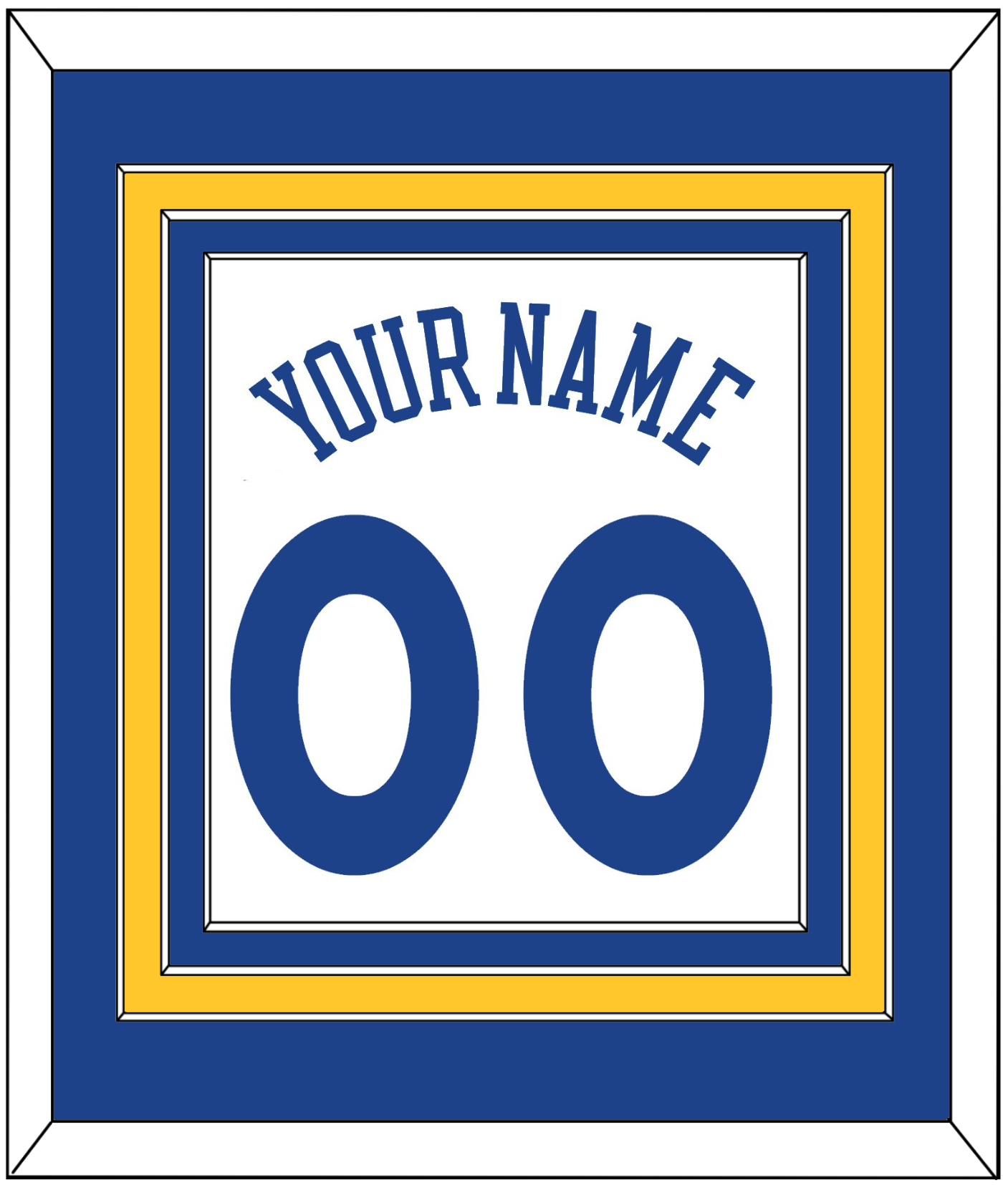 Golden State Name & Number - Home White (2010-2019) - Premier Tier 2