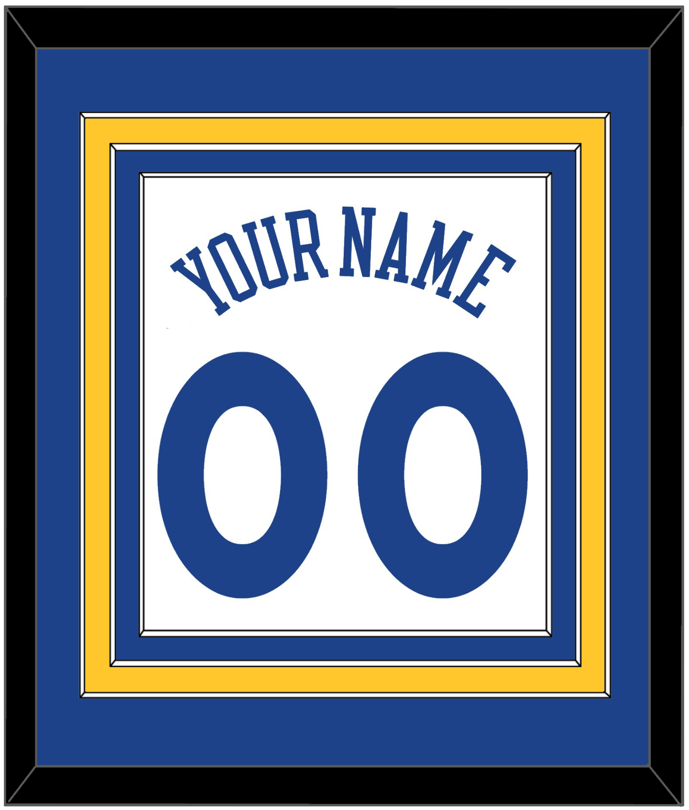 Golden State Name & Number - Home White (2010-2019) - Premier Tier 2