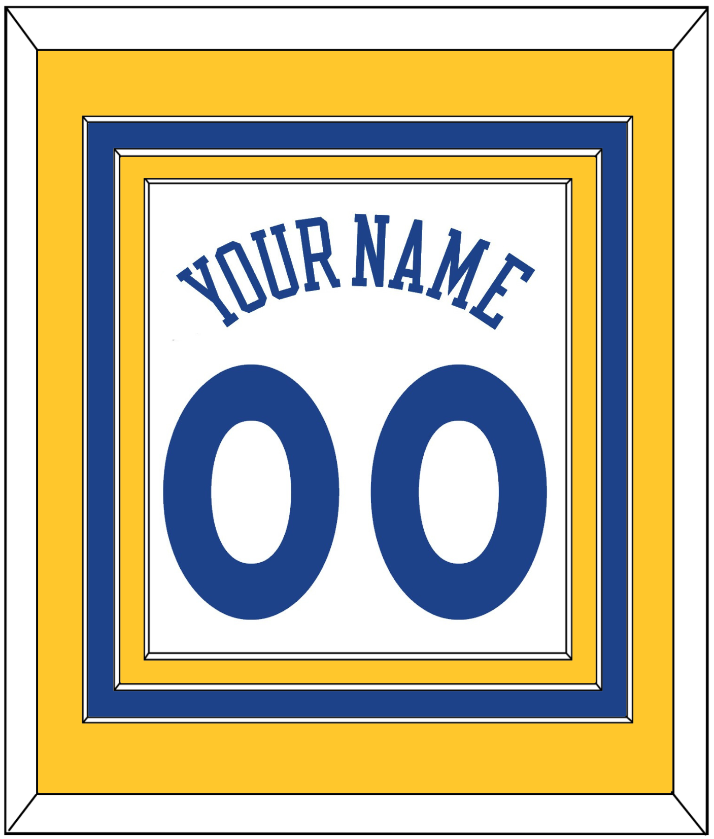Golden State Name & Number - Home White (2010-2019) - Premier Tier 3