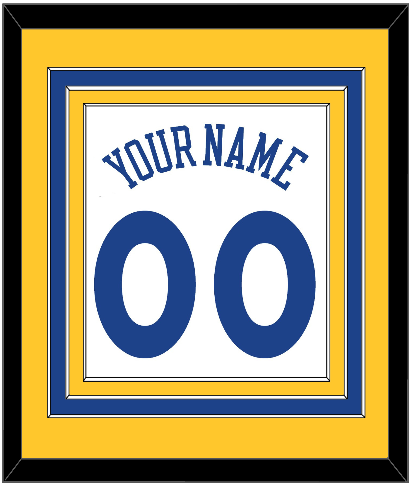 Golden State Name & Number - Home White (2010-2019) - Premier Tier 3