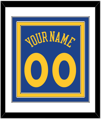 Golden State Name & Number - Road Blue (2010-2019) - Premier Tier 1