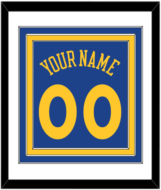Golden State Name & Number - Road Blue (2010-2019) - Premier Tier 1