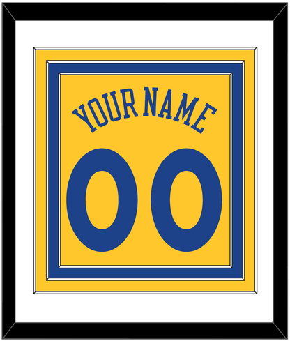 Golden State Name & Number - Alternate Yellow (2013) - Premier Tier 1