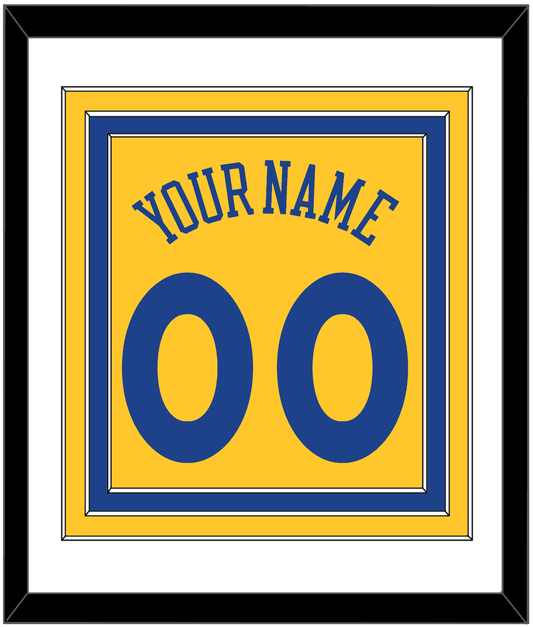 Golden State Name & Number - Alternate Yellow (2013) - Premier Tier 1