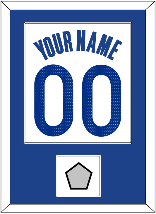 Golden State Name & Number With Champions Patch - White Association - Essential Tier 1