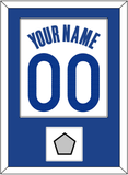 Golden State Name & Number With Champions Patch - White Association - Single Mat 1