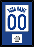 Golden State Name & Number With Champions Patch - White Association - Single Mat 1