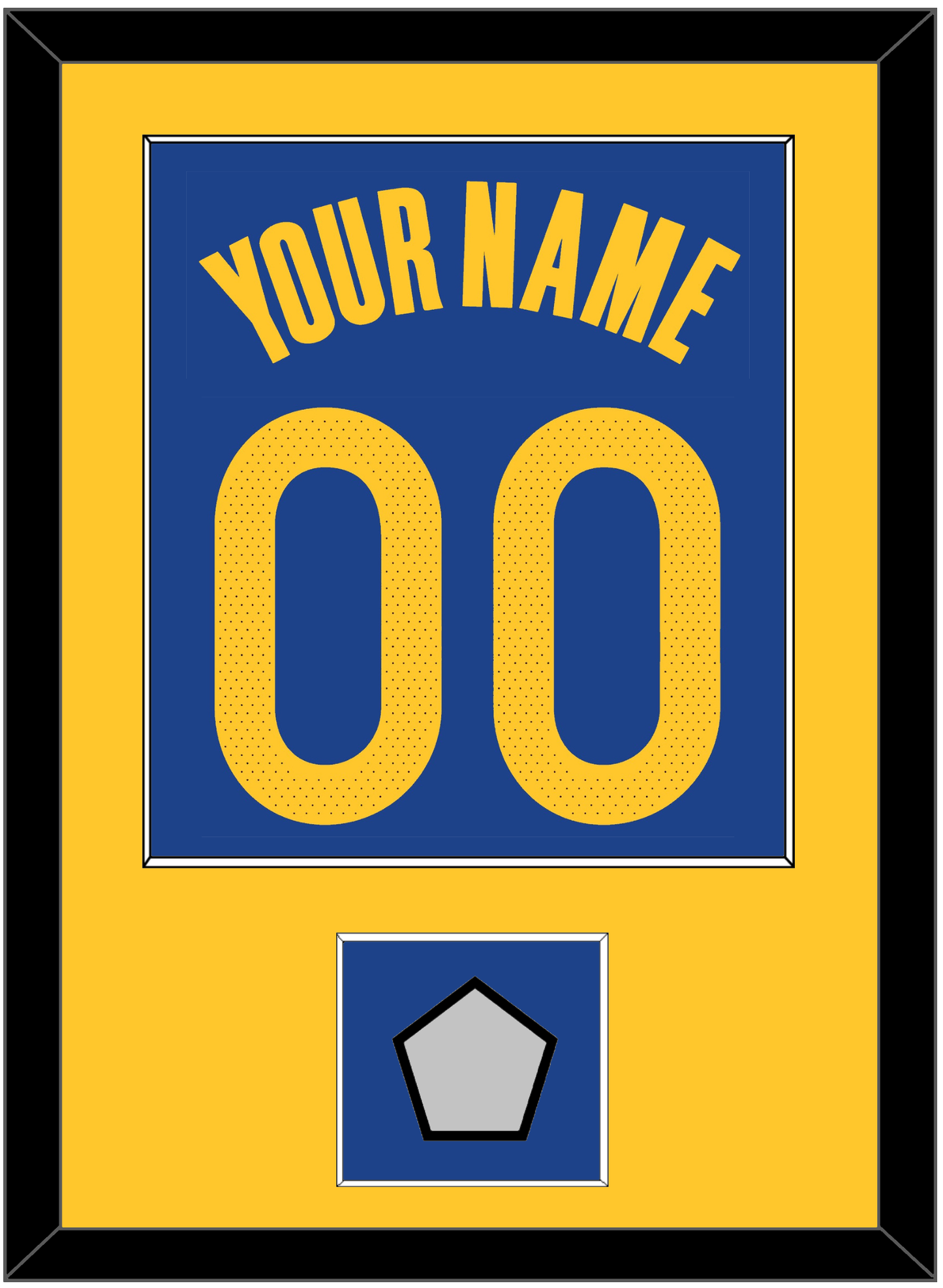 Golden State Name & Number With Finals Patch - Blue Icon - Essential Tier 2