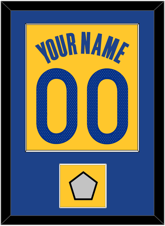 Golden State Name & Number With Finals Patch - Yellow Statement (2019-2022) - Essential Tier 2