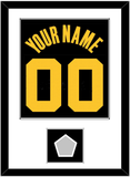 Golden State Name & Number With Finals Patch - Black City (2021-2022) - Single Mat 1