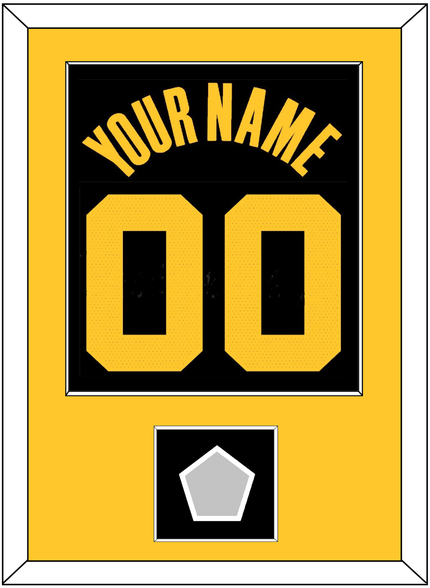 Golden State Name & Number With Champions Patch - Black City (2021-2022) - Essential Tier 3