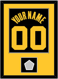 Golden State Name & Number With Finals Patch - Black City (2021-2022) - Single Mat 3