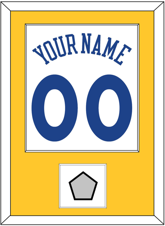 Golden State Name & Number With Champions Patch - Home White (2010-2019) - Essential Tier 2