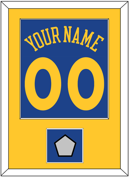 Golden State Name & Number With Champions Patch - Road Blue (2010-2019) - Essential Tier 2