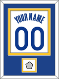 Golden State Name & Number With Finals Patch - White Association - Double Mat 2