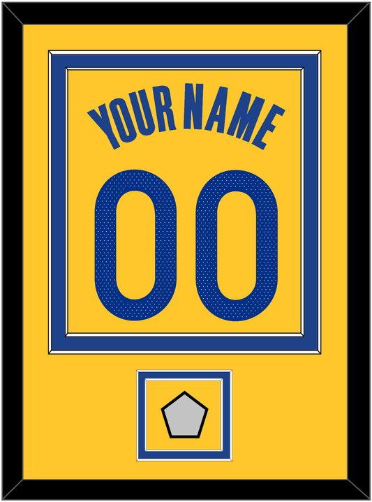Golden State Name & Number With Finals Patch - Yellow Statement (2019-2022) - Signature Tier 2