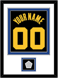Golden State Name & Number With Champions Patch - Black City (2021-2022) - Double Mat 1