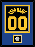 Golden State Name & Number With Finals Patch - Black City (2021-2022) - Double Mat 3
