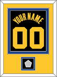 Golden State Name & Number With Finals Patch - Black City (2021-2022) - Double Mat 3