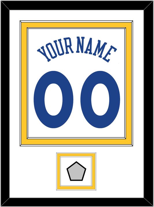 Golden State Name & Number With Champions Patch - Home White (2010-2019) - Signature Tier 1