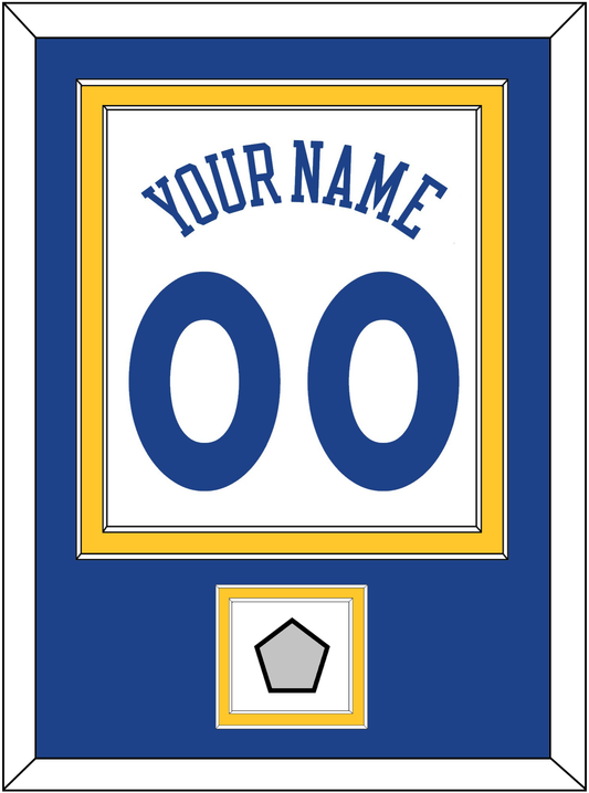 Golden State Name & Number With Champions Patch - Home White (2010-2019) - Signature Tier 2
