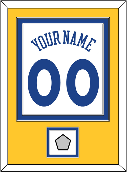 Golden State Name & Number With Champions Patch - Home White (2010-2019) - Signature Tier 3