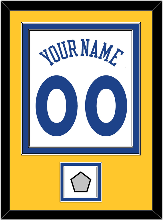 Golden State Name & Number With Finals Patch - Home White (2010-2019) - Signature Tier 3