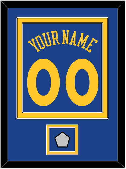 Golden State Name & Number With Finals Patch - Road Blue (2010-2019) - Signature Tier 2