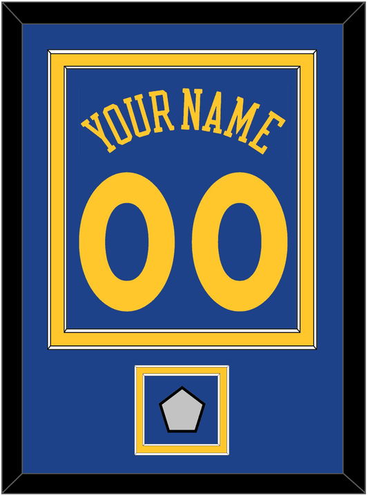 Golden State Name & Number With Finals Patch - Road Blue (2010-2019) - Signature Tier 2