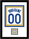 Golden State Name & Number With Champions Patch - White Association - Triple Mat 1