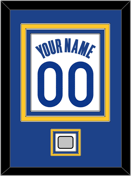 Golden State Name & Number With Finals Patch - White Association - Premier Tier 2