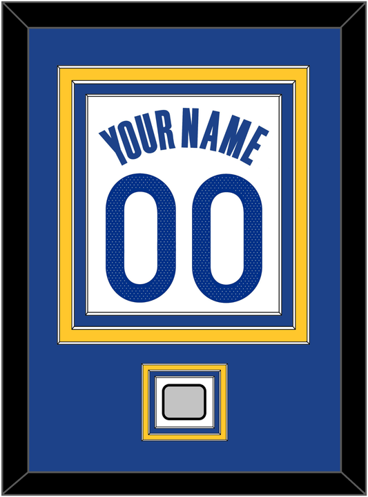 Golden State Name & Number With Finals Patch - White Association - Premier Tier 2