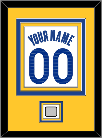 Golden State Name & Number With Finals Patch - White Association - Premier Tier 3