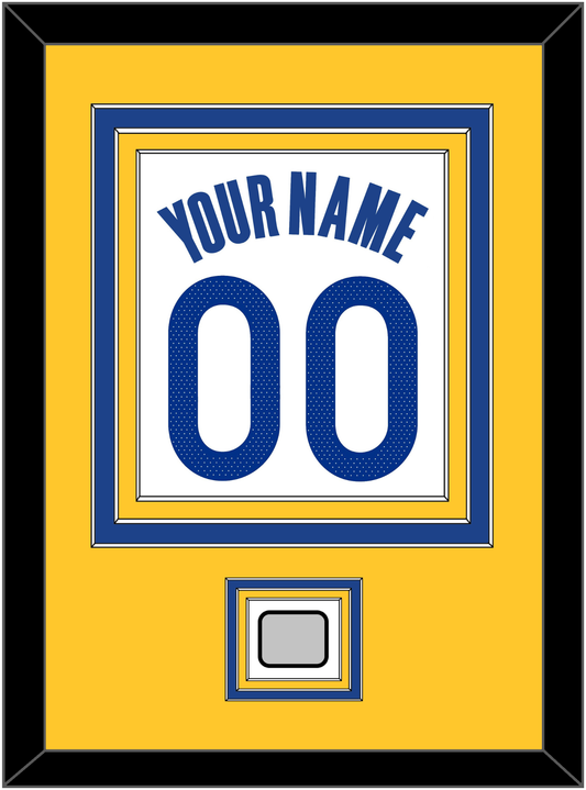 Golden State Name & Number With Finals Patch - White Association - Premier Tier 3