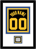 Golden State Name & Number With Finals Patch - Black City (2021-2022) - Triple Mat 1