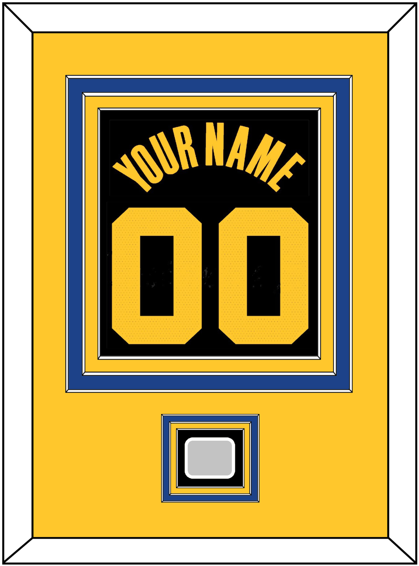 Golden State Name & Number With Champions Patch - Black City (2019-2022) - Premier Tier 4
