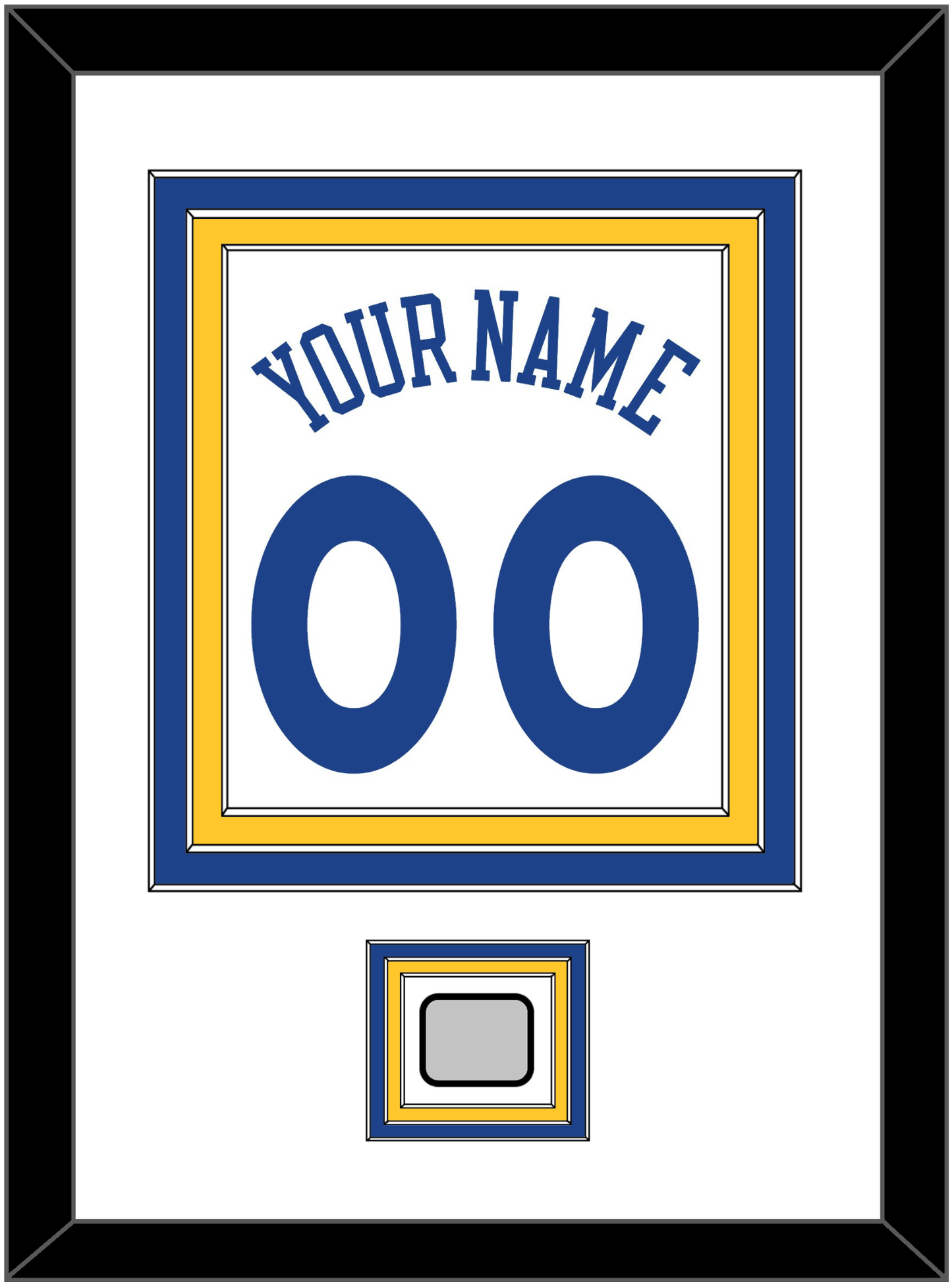 Golden State Name & Number With Finals Patch - Home White (2010-2019) - Premier Tier 1